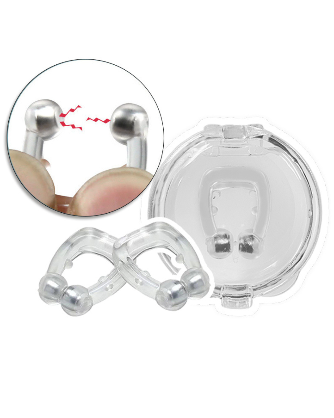 Clip Nasal Antirronquidos Magnético – Respira Bien y Duerme Mejor