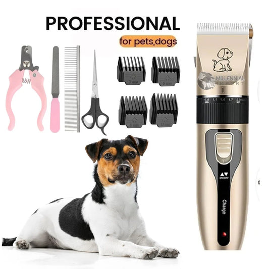 ✂️ KIT MÁQUINA CORTA PELO PARA MASCOTAS ⚡